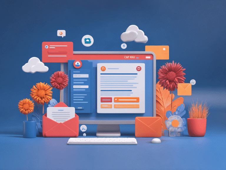 An illustration of attracting customers without advertising with website and organic visibility elements