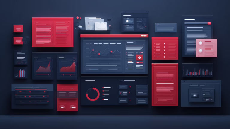 Illustration of choosing a website builder
