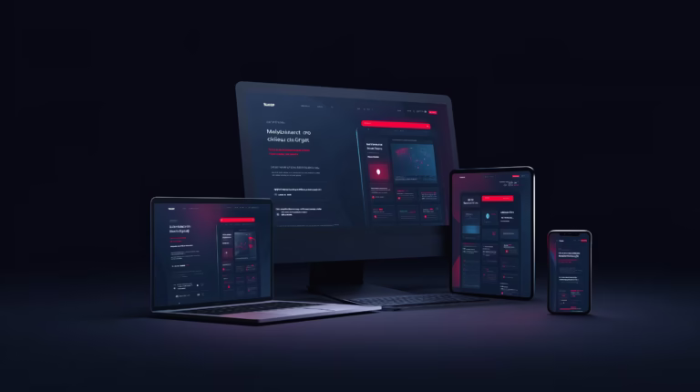 Illustration of the mobile-friendly website design