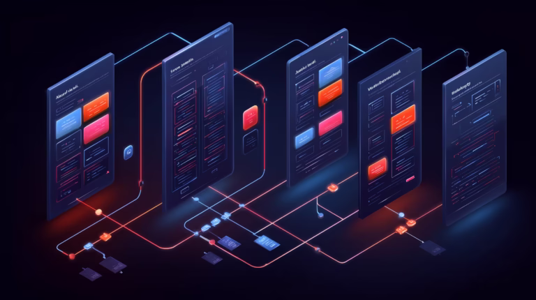 Illustration of the preparation for the website development process